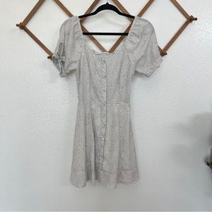 Sienna Sky White Polka Dot Mini Dress